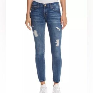 Current/Elliott Distressed Stiletto Niagara Destroy Jeans Size 25